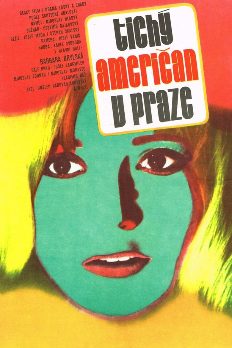 Quiet American in Prague poster background