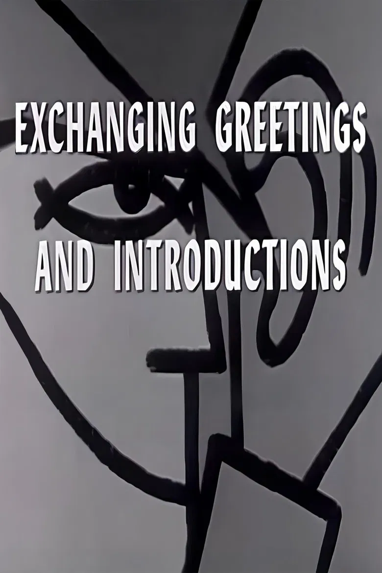 Exchanging Greetings and Introductions poster background