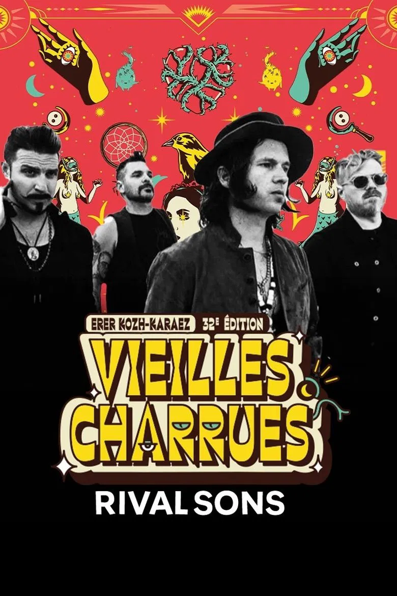 Rival Sons en concert aux Vieilles Charrues 2024 poster background