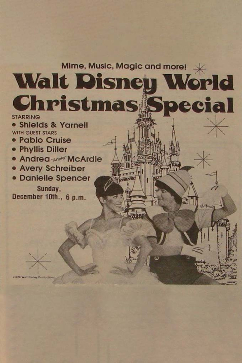 Christmas at Walt Disney World poster background