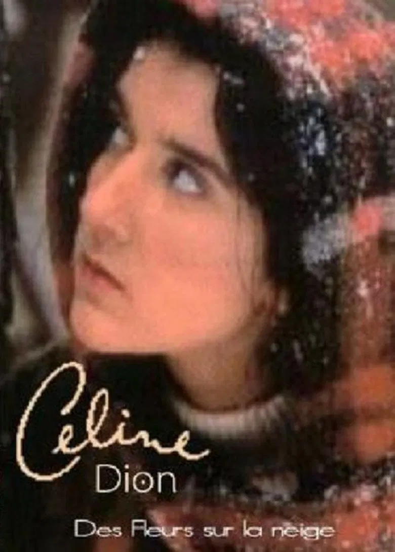 Des fleurs sur la neige poster background