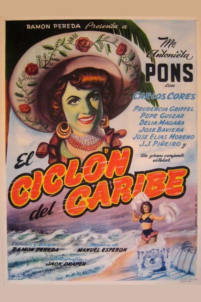 El ciclón del Caribe poster background