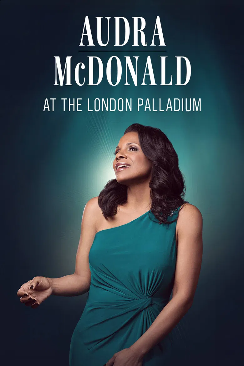 Audra McDonald at the London Palladium poster background