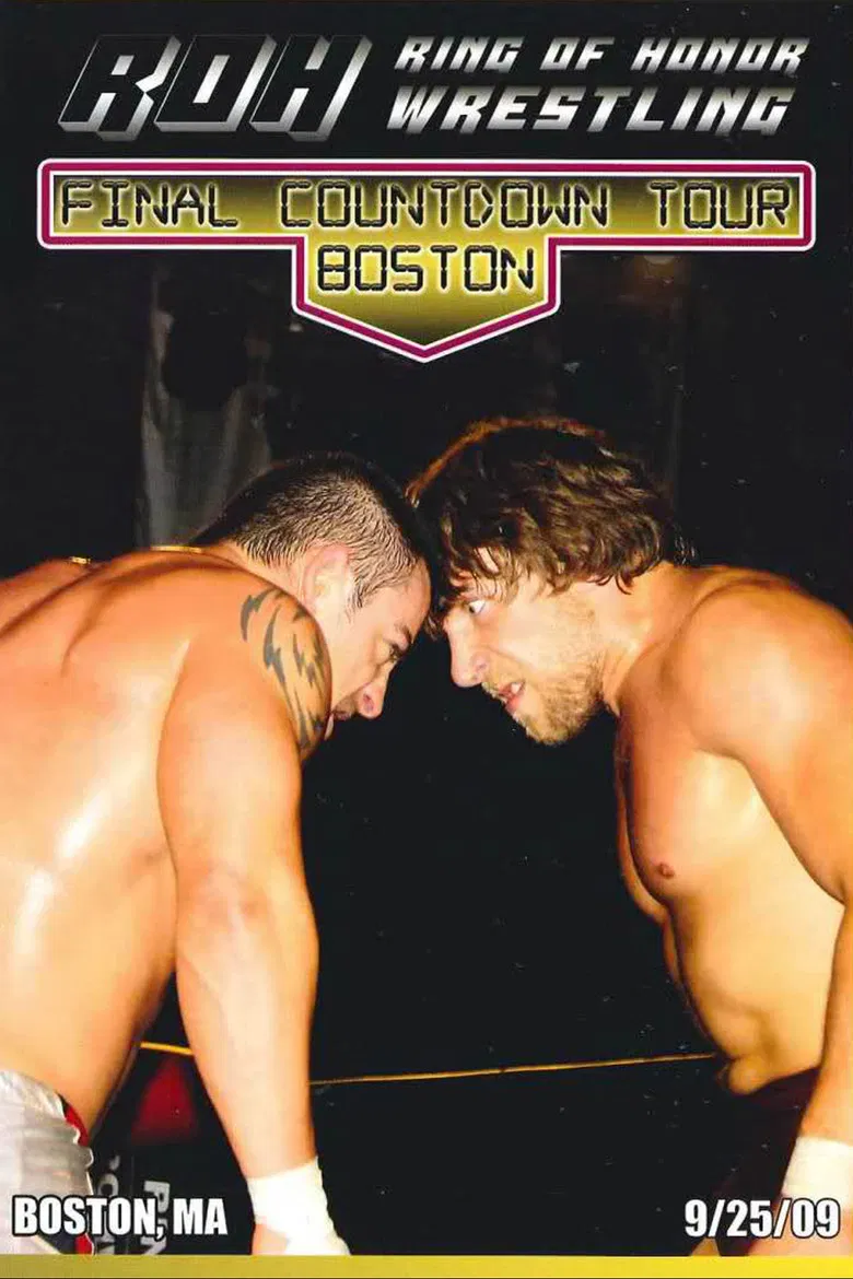 ROH: The Final Countdown Tour - Boston poster background