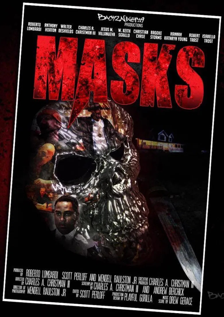 Masks poster background