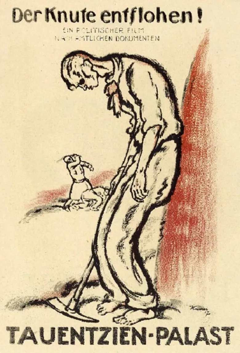 Der Knute entflohen poster background