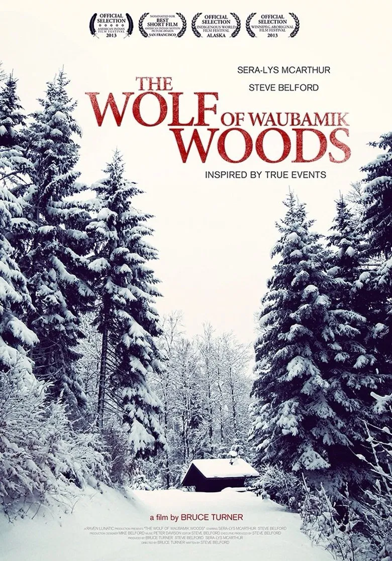 The Wolf of Waubamik Woods poster background