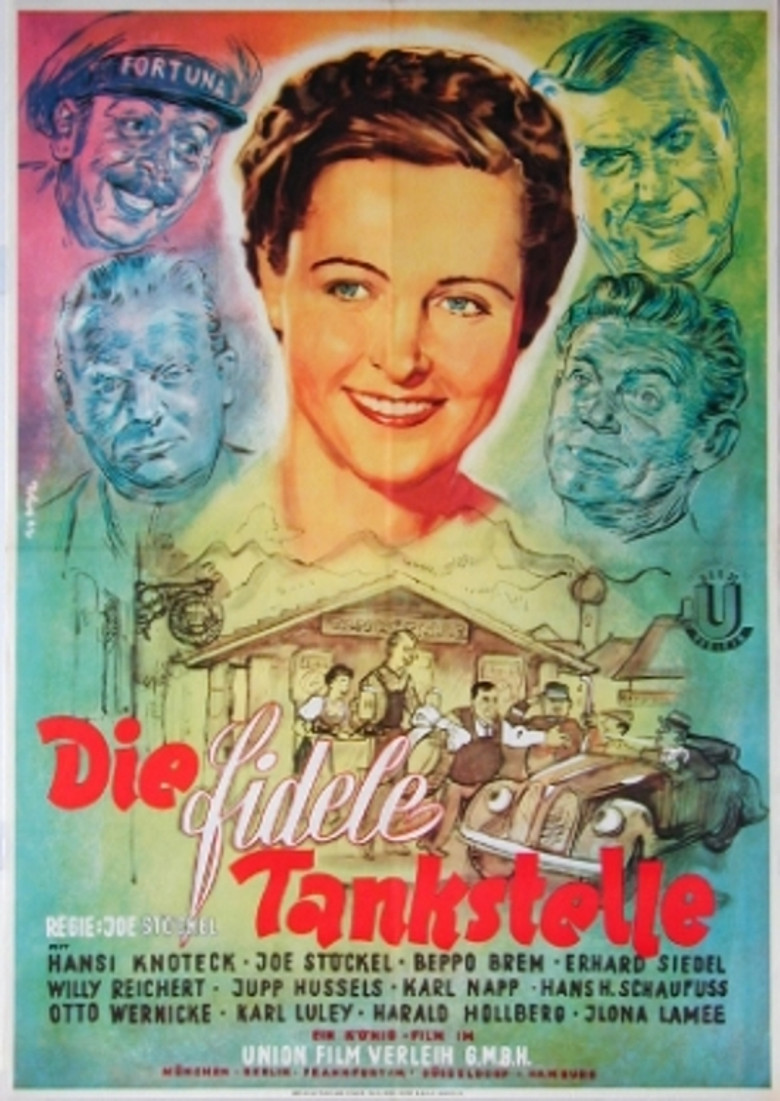 Die fidele Tankstelle poster background
