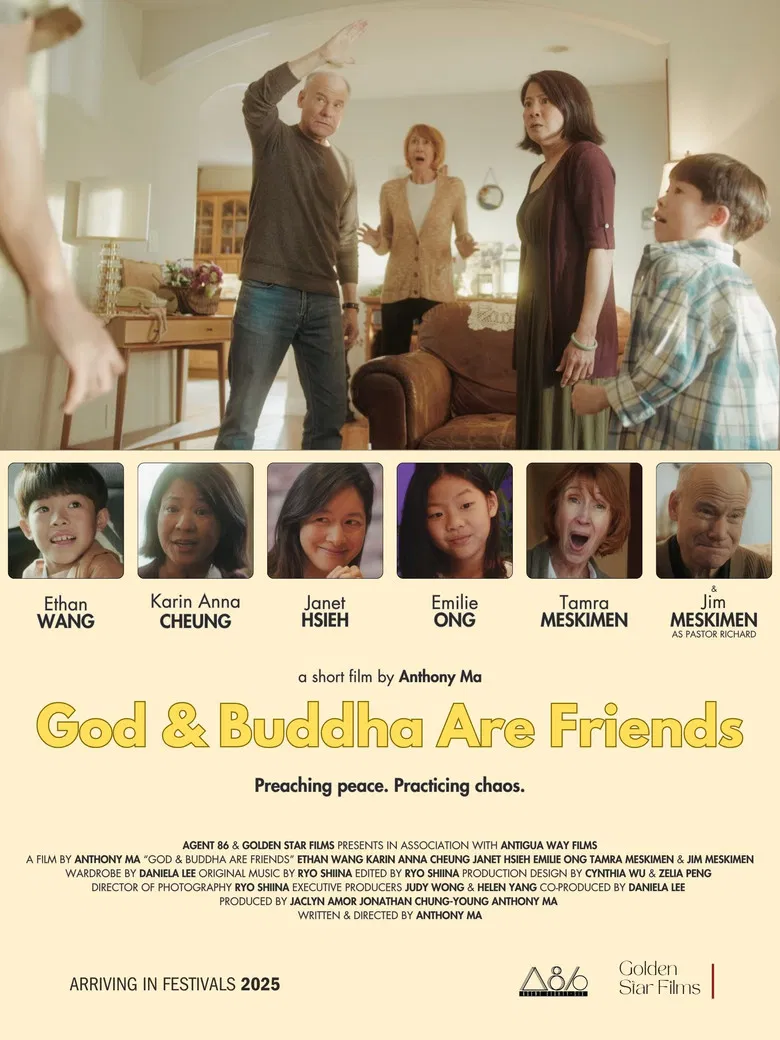 God & Buddha Are Friends poster background