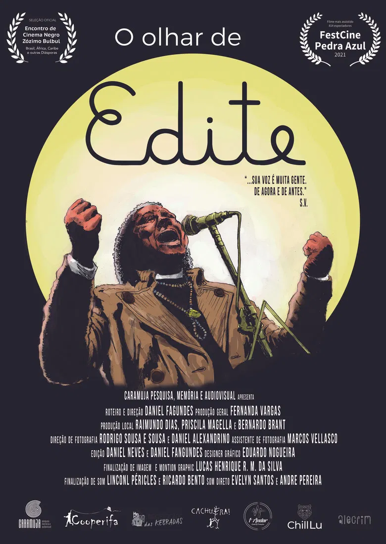 O Olhar de Edite poster background