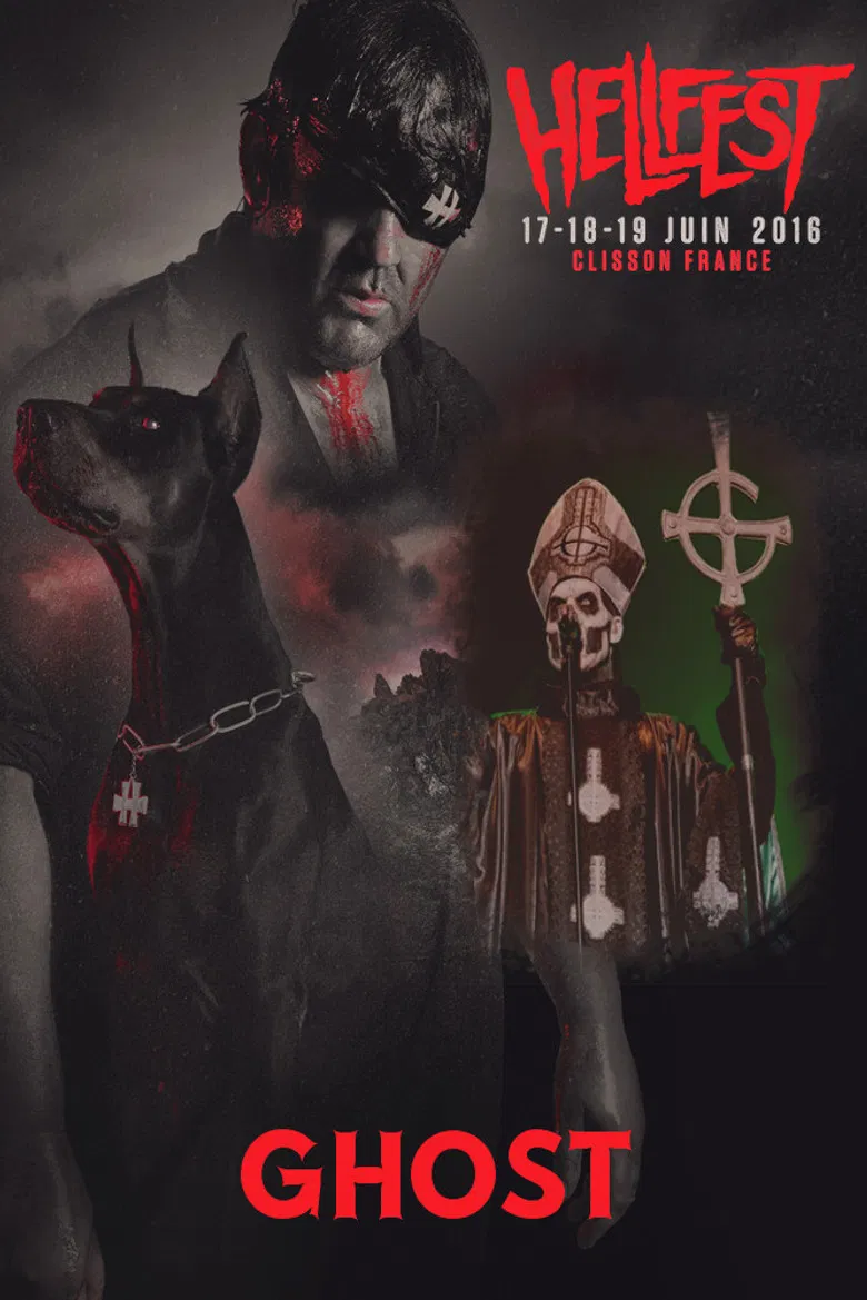 Ghost - Hellfest 2016 poster background