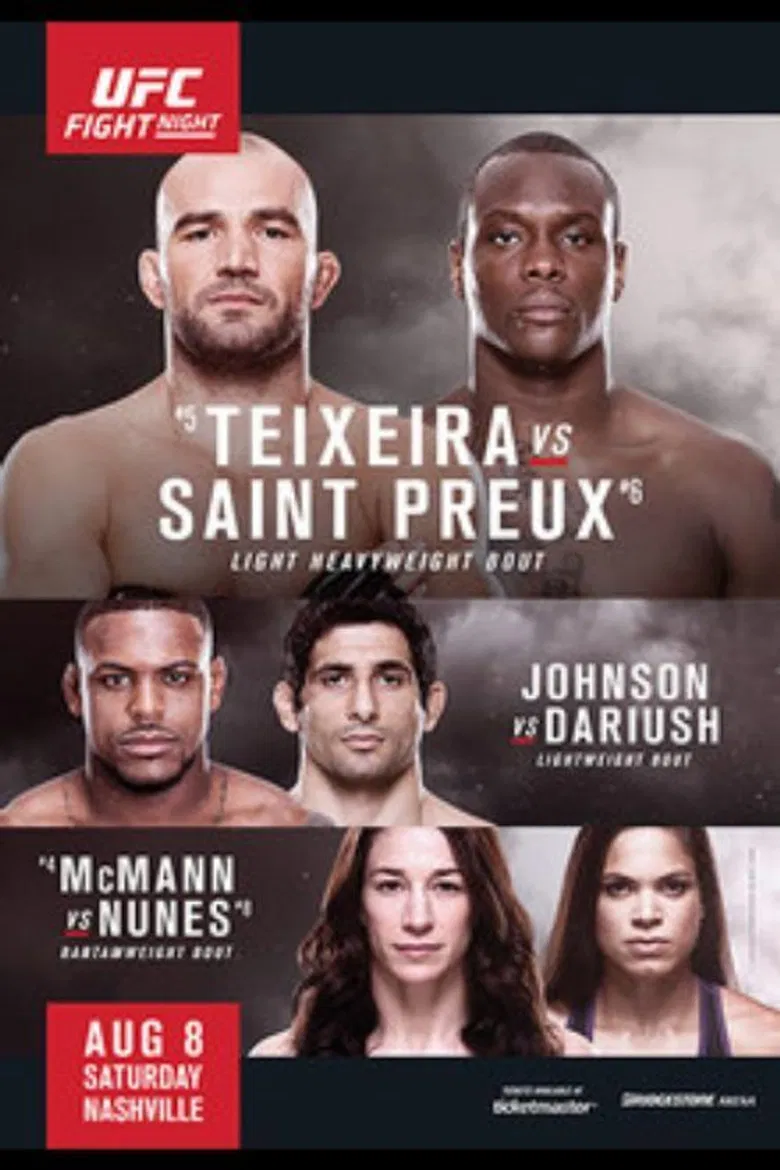 UFC Fight Night 73: Teixeira vs. Saint Preux poster background