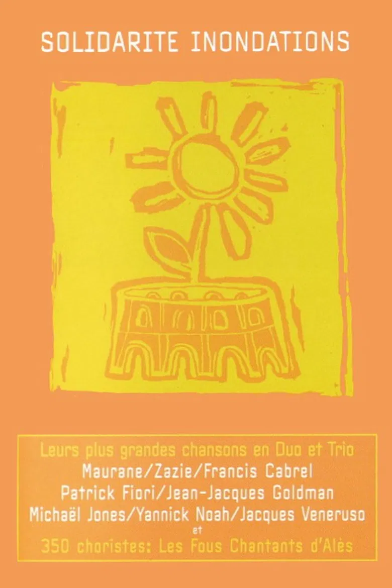 Solidarité inondations poster background