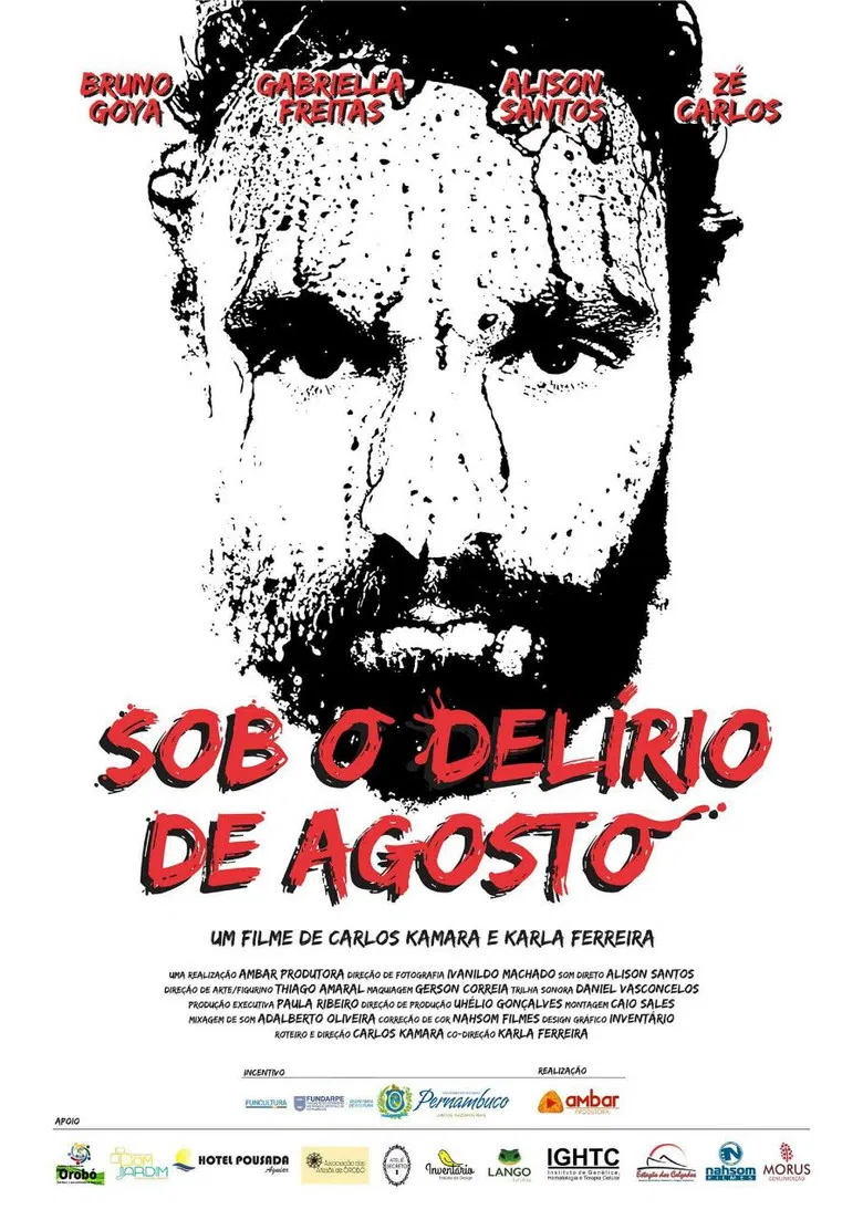 Sob o Delírio de Agosto poster background