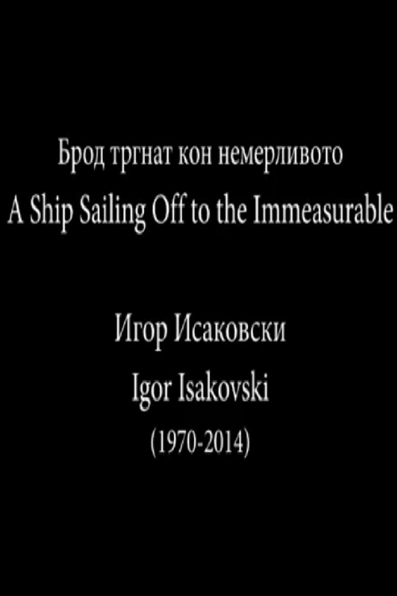 A Ship Sailing Off to the Immeasurable poster background