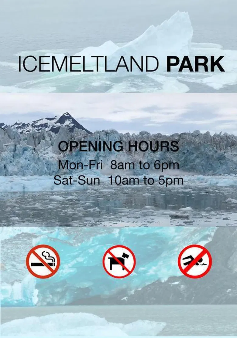 Icemeltland Park poster background