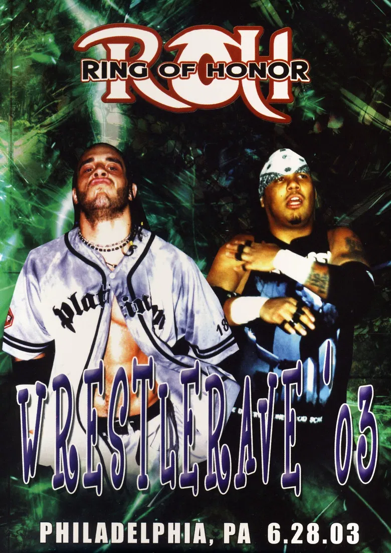 ROH: WrestleRave '03 poster background