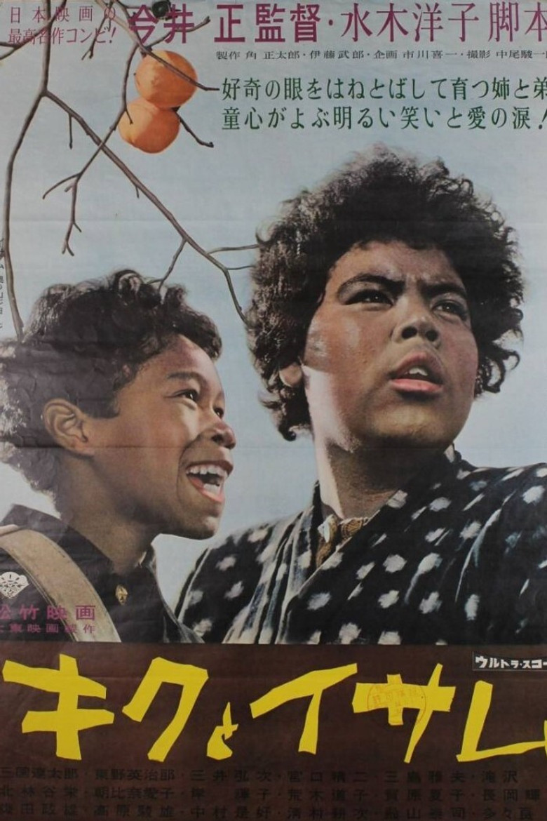 Kiku and Isamu: Two Siblings Born in Japan poster background