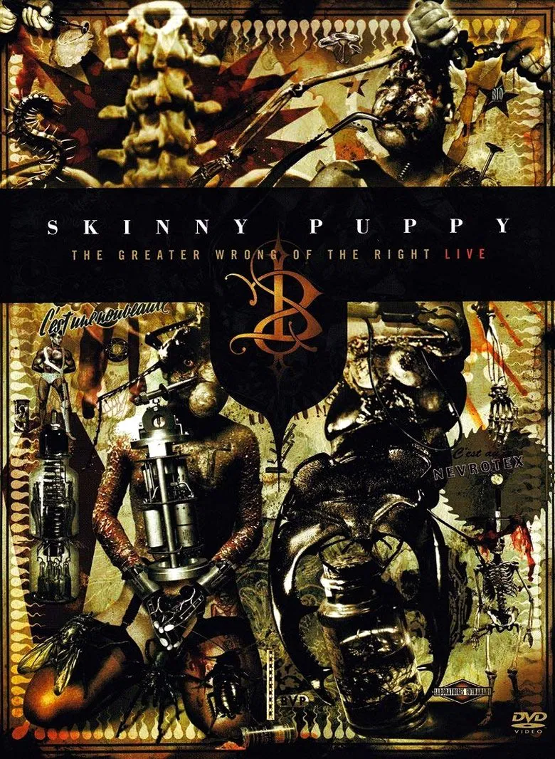 Skinny Puppy: The Greater Wrong of the Right Live poster background