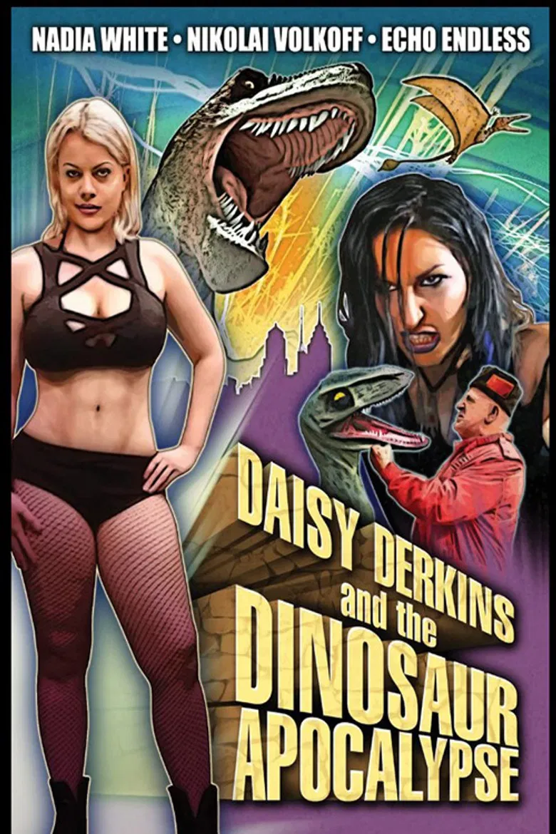 Daisy Derkins and the Dinosaur Apocalypse poster background