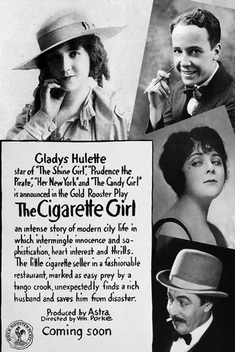The Cigarette Girl poster background