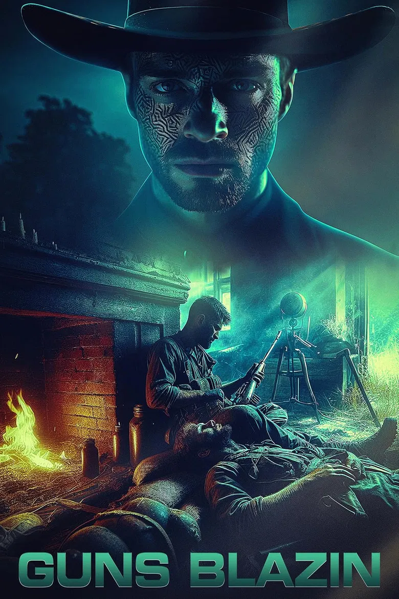 Guns Blazin poster background