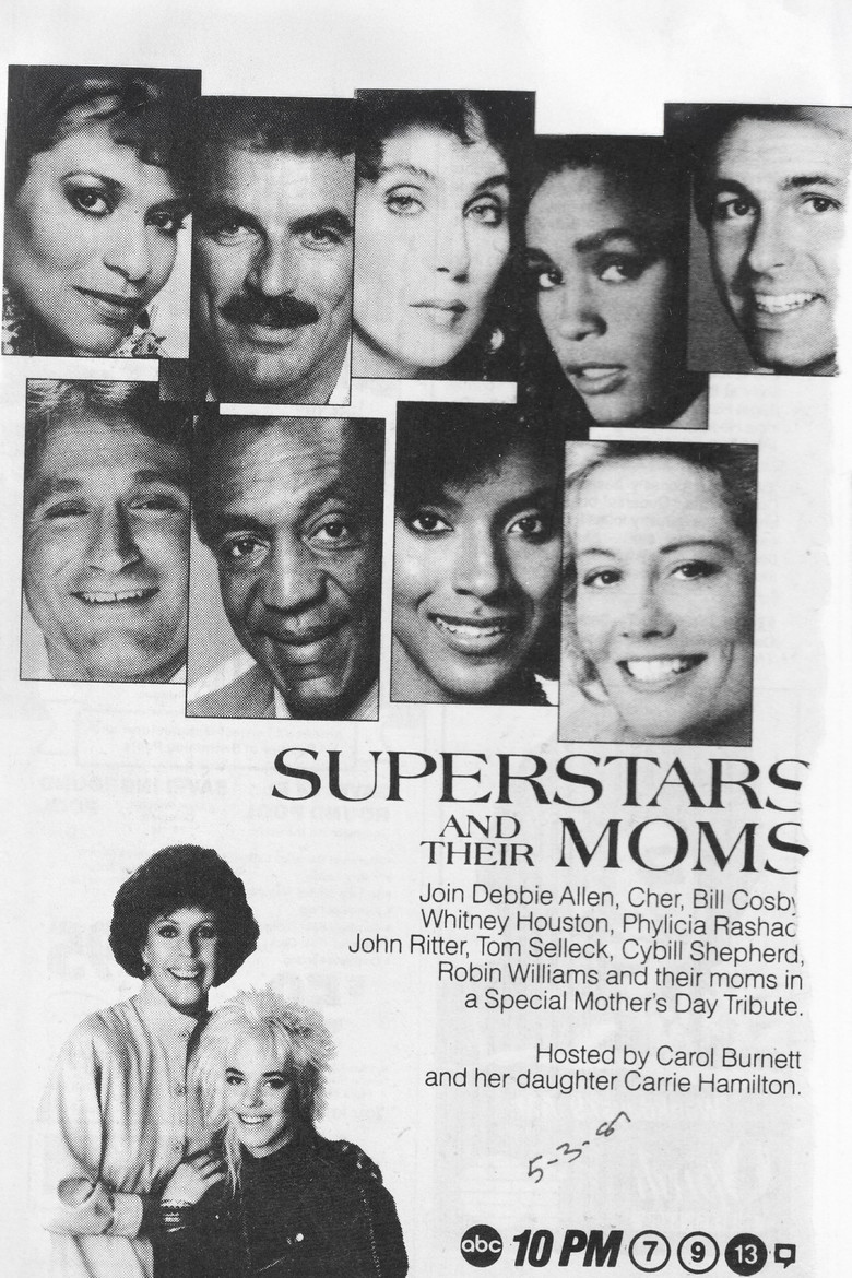 Superstars and their Moms poster background