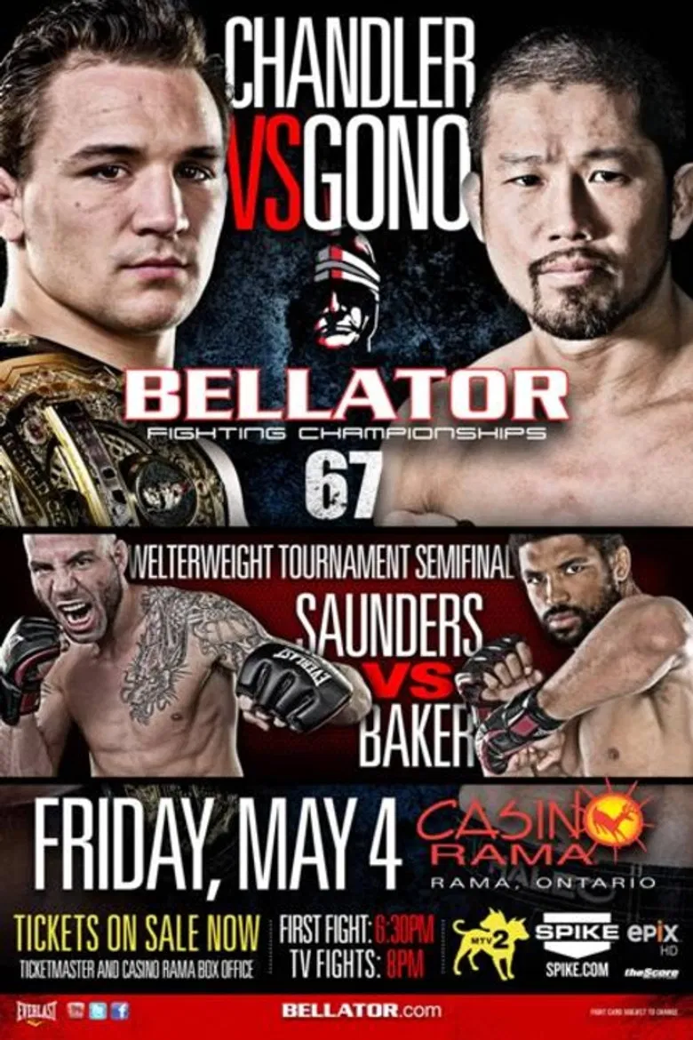 Bellator 67 poster background