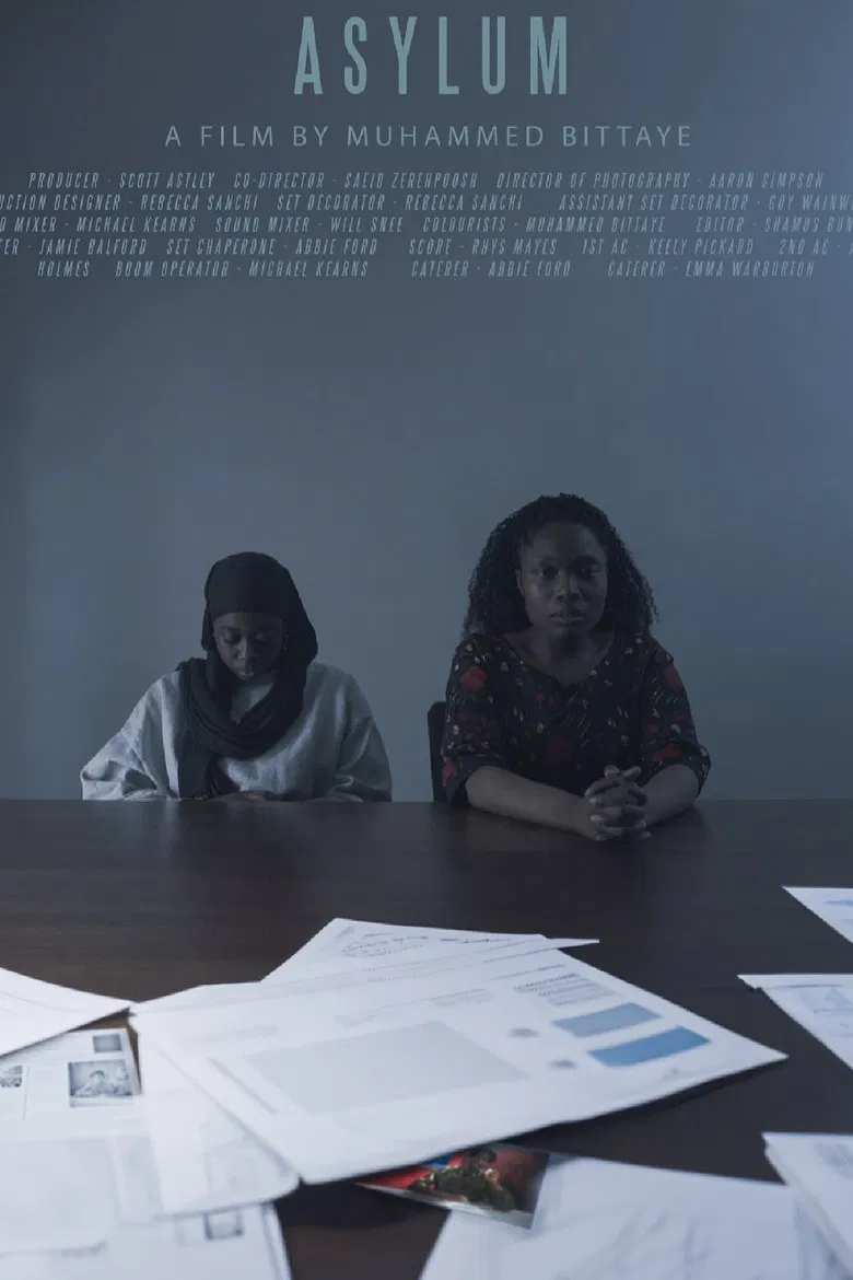 Asylum poster background