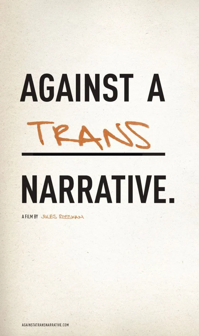 Against a Trans Narrative poster background