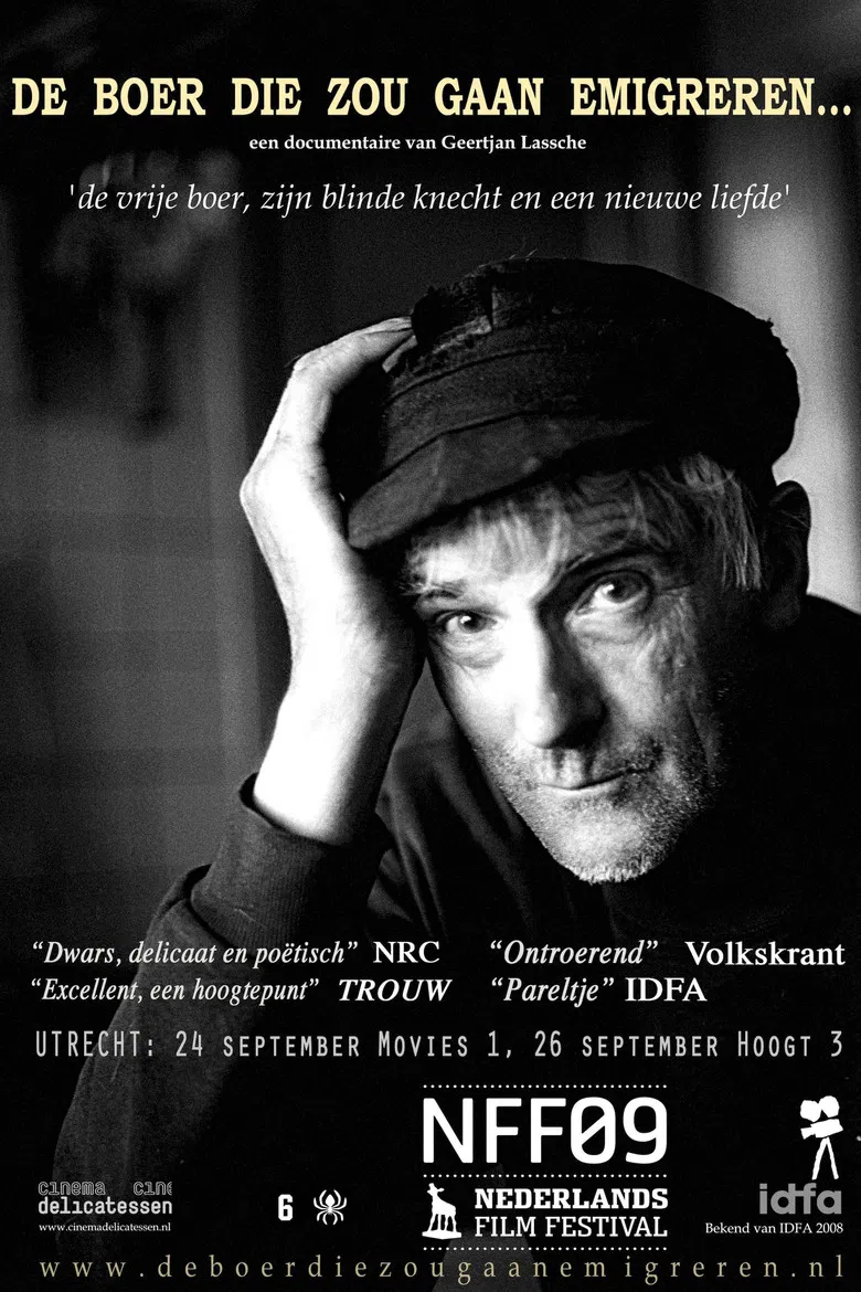 De boer die zou gaan emigreren poster background