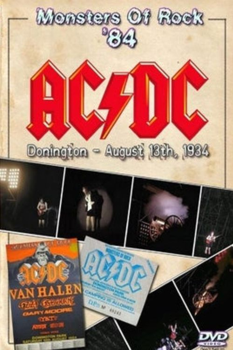 AC/DC: Donington Park 18 August 1984 poster background