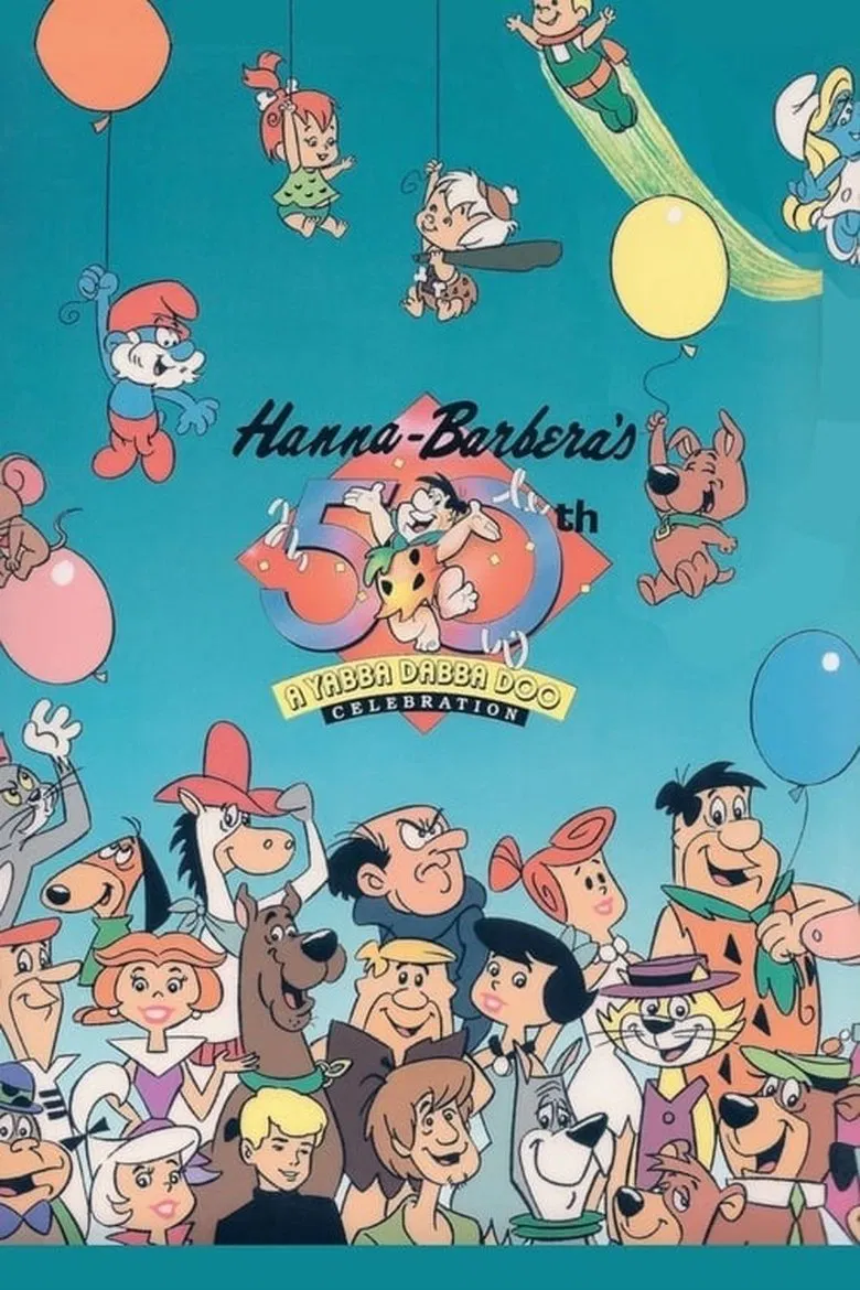 Hanna-Barbera's 50th poster background