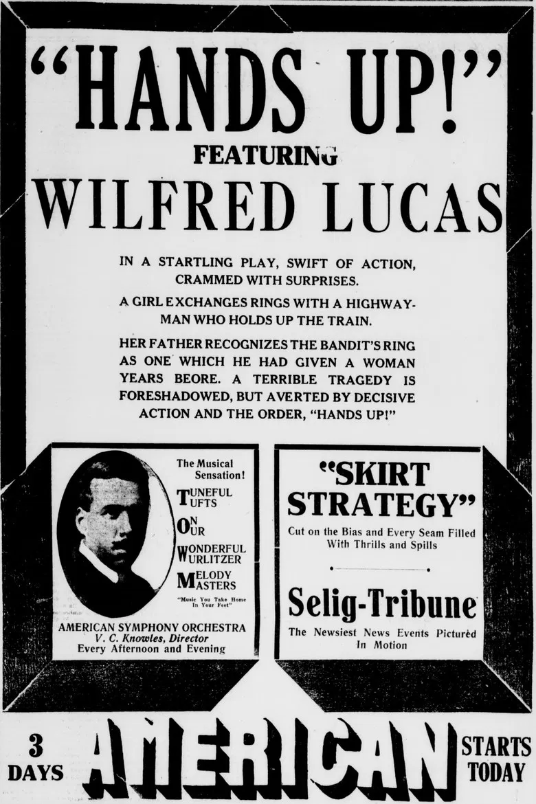 Hands Up! poster background